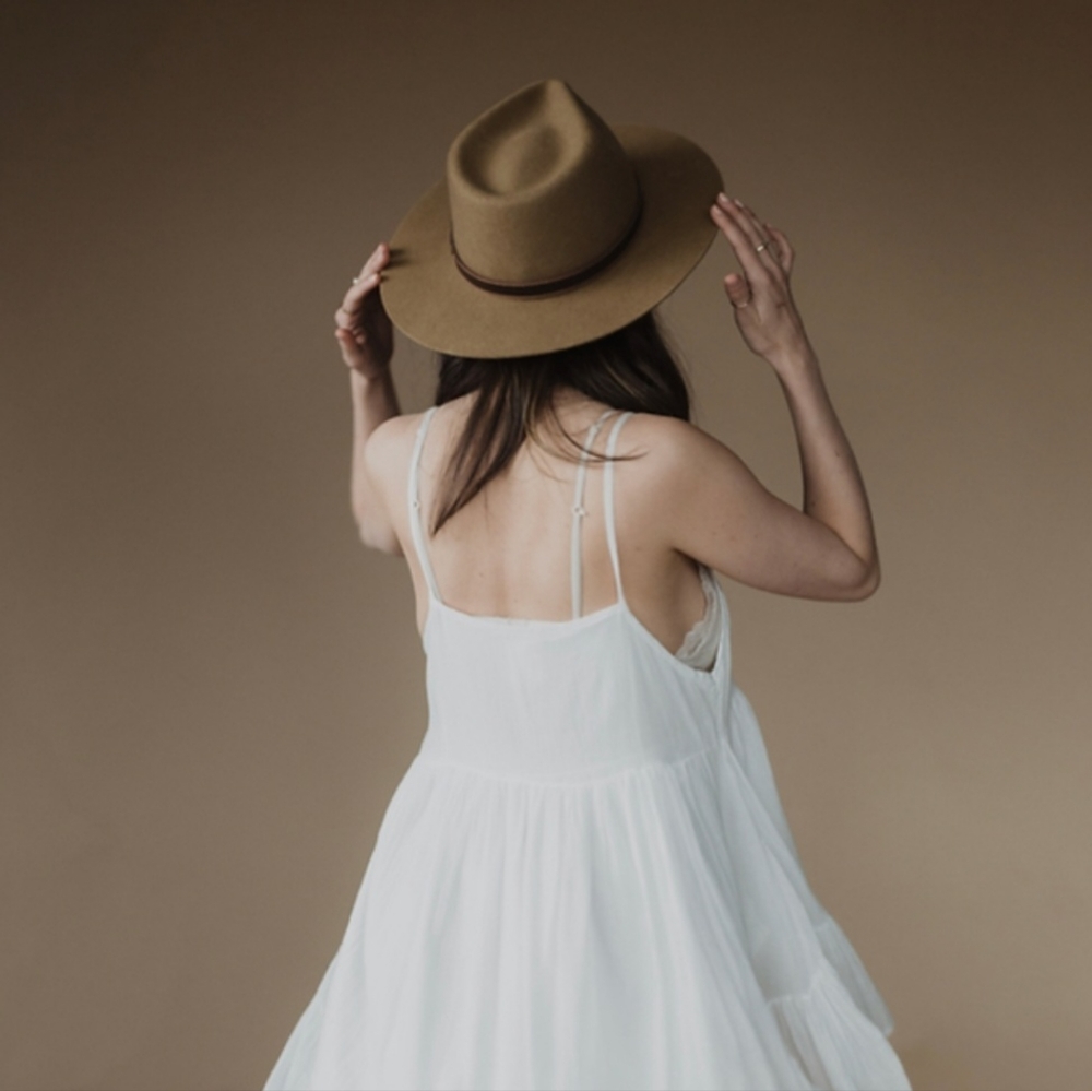 Anapuya Supertramp Fawn Wool Fedora Hat